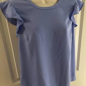J Crew Lavender Short Sleeve Blouse Size 2